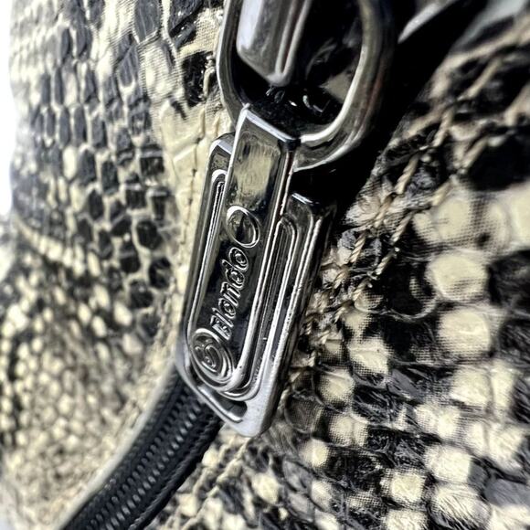 Blondo Waterproof Snakeskin Ankle Boots 10M Leather Block Heel Zip Booties - Picture 13 of 14